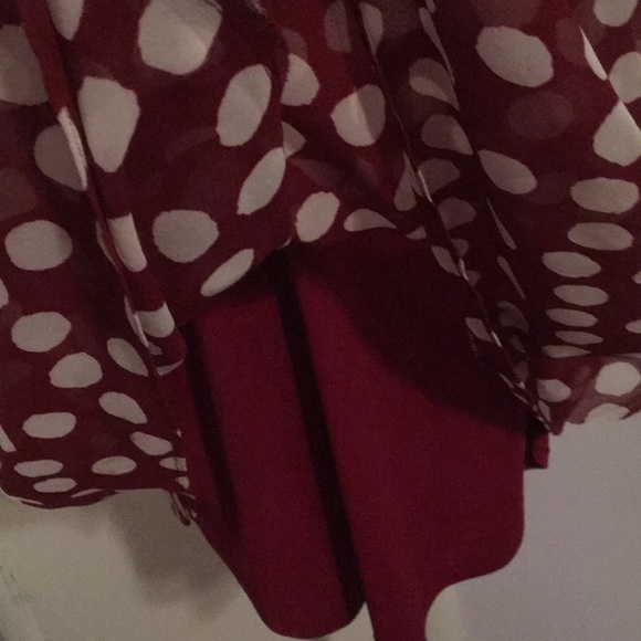 Cute crimson polka dot top sz 26 Lane Bryant sale🎉 - Picture 5 of 6